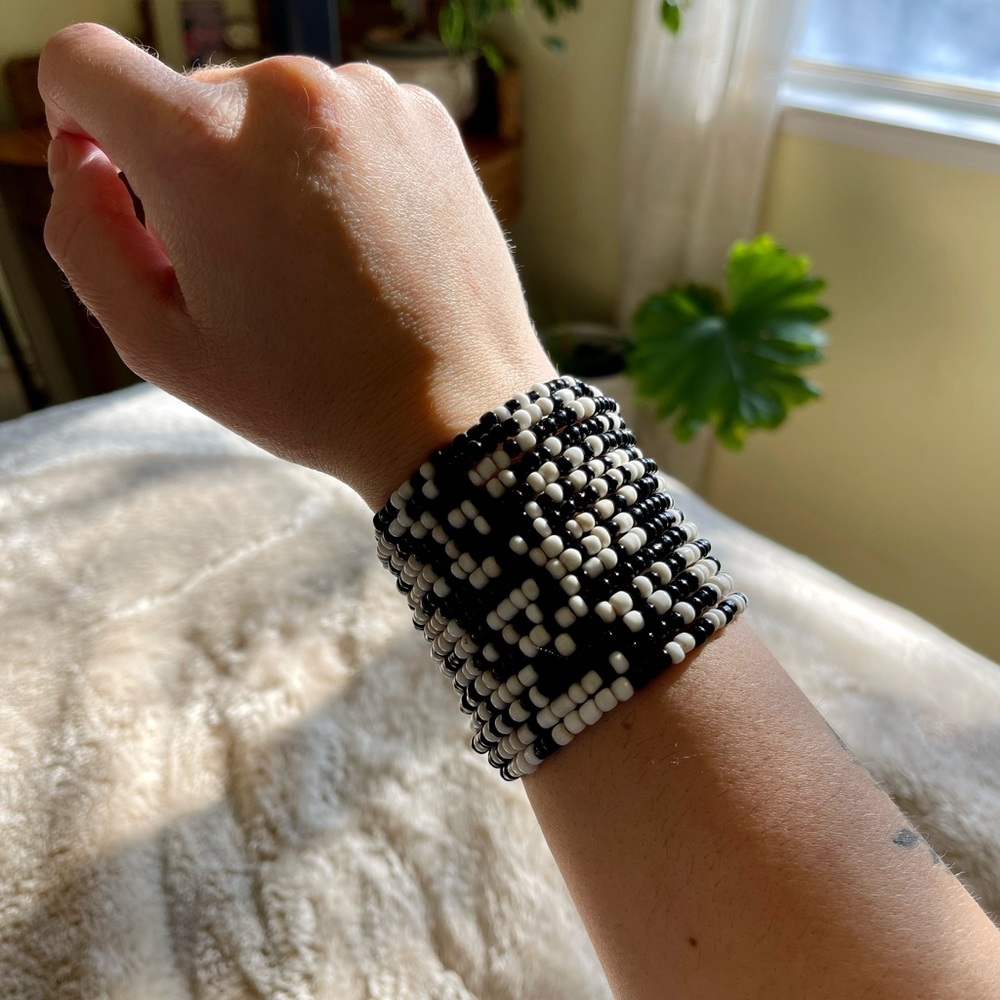 Beaded Boho Cuff Bracelet